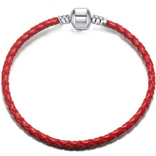 Load image into Gallery viewer, Sonykifa Fashion Jewelry Mickey Minnie Leather Pandoro Bracelet