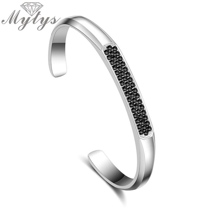 Mytys Open Cuff Bangles Stainless Steel Bracelet