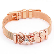 Load image into Gallery viewer, High quality Stainless Steel Color of Pink Gold Bracelet