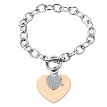Load image into Gallery viewer, Romantic CZ Crystal Heart Bracelets