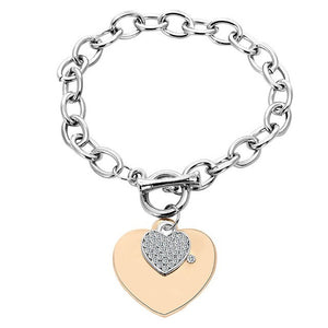 Sonykifa Fashion Heart Exquisite Charm Polishing Pandoro Bracelets