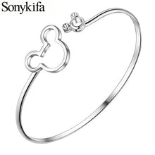 Load image into Gallery viewer, Sonykifa High Quality Silver Color Charm Bangles &amp; Bracelet