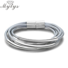 Load image into Gallery viewer, Mytys 3 Color Multi Rope Chain Wrap bracelet